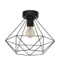 Eglo Plafondlamp Tarbes Staal Zwart | IP20 - Geschikt voor 1x E27 