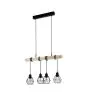 Eglo Hanglamp Townshend 5 Staal Hout Zwart | IP20 - Geschikt voor 4x E27 