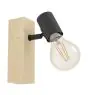 Eglo Wandlamp Townshend 3 Hout Staal Zwart | IP20 - Geschikt voor 1x E27