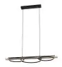 Eglo Pendelarmatuur Boyal Hout Zwart, Bruin 40.5W 3600lm - 830 Warm Wit | Dimbaar