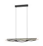 Eglo Pendelarmatuur Boyal Hout Zwart, Bruin 42W 3500lm - 830 Warm Wit | Dimbaar