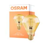 Osram Vintage 1906 LED E27 Peer Filament Goud 4.5W 420lm - 825 Zeer Warm Wit | Vervangt 40W