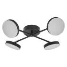 Ledvance LED Decor Spot Moon Staal Zwart 21W 1120lm - 830 Warm Wit | Kruis