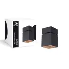 D'Lite Plafondlamp Kubo Zwart Kantelbaar en Draaibaar | IP20 - Geschikt voor 1x GU10