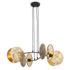 Emibig Hanglamp Motif Staal Zwart | Geschikt voor 4x E27 - Max 15W