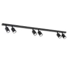 Emibig Plafondlamp Flash Staal Zwart | Geschikt voor 6x GU10 - Max 8W