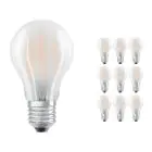 Voordeelpak 10x Ledvance Classic LED E27 Peer Filament Mat 7.5W 1055lm - 827 Zeer Warm Wit | Vervangt 75W