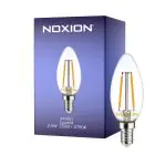 Noxion Lucent LED E14 Kaars Filament Helder 2.5W 250lm - 827 Zeer Warm Wit | Vervangt 25W