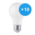 Voordeelpak 10x Bright Choice LED Lamp E27 Peer Mat 4.9W 470lm - 830 Warm Wit | Vervangt 40W