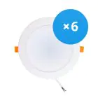 Voordeelpak 6x Bright Choice LED Downlight 18W 1620lm 120D - 840 Koel Wit | Zaagmaat 175mm - Vervangt 2x18W