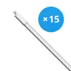 Voordeelpak 15x Bright Choice LED Waterdichte Montagebalk 27W 2970lm - 840 Koel Wit | 150cm