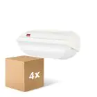 Voordeelpak 4x  Philips LED Beveiliging Coreline BWC110 Wit 9W 900lm - 830 Warm Wit | 242x110mm - IP54 - Lichtsensor
