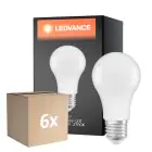 Voordeelpak 6x Ledvance Classic LED E27 Peer Mat 10W 1055lm - 827 Zeer Warm Wit | Dimbaar - Vervangt 75W
