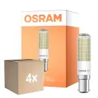 Voordeelpak 4x Osram Special T Slim LED B15d Helder 6.5W 806lm - 827 Zeer Warm Wit | Vervangt 60W