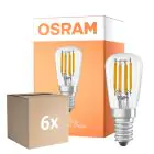 Voordeelpak 6x Osram LED Special E14 Tubular Lamp T26 Filament Helder 2.8W 250lm - 827 Zeer Warm Wit | Dimbaar - Vervangt 25W