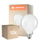 Voordeelpak 10x Ledvance Classic LED E27 Globe Filament Mat 3.8W 806lm - 827 Zeer Warm Wit | Vervangt 60W