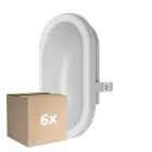 Voordeelpak 6x Ledvance LED Bulkhead Moisture-Proof Wit 11W 800lm - 840 Koel Wit | IP54 