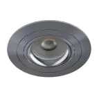 Noxion Inbouw Spot Logic MR16 Kantelbaar Glanzend Grijs | 92mm - Zaagmaat 80mm - IP20 - Incl. GU10 Fitting