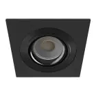 Noxion Inbouw Spot Boxi MR16 Kantelbaar Textuur & Glanzend Zwart |Zaagmaat 80mm - IP20 - Incl. GU10 Fitting