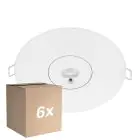 Voordeelpak 6x Noxion LED Emergency Spot Wit 3W 240lm - 850K Koel Wit | 3 uur Noodverlichting - Autotest - 140mm