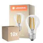 Voordeelpak 10x Ledvance Classic LED E27 Peer Filament Helder 5.9W 806lm - 827 Zeer Warm Wit | Vervangt 60W