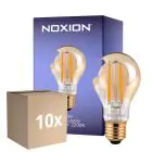 Voordeelpak 10x Noxion LED E27 Peer Filament Goud 7W 630lm - 825 Zeer Warm Wit| Dimbaar - Vervangt 50W