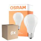 Voordeelpak 6x Osram LED Lamps E27 Peer Filament Mat 11.6W 2452lm - 827 Zeer Warm Wit | Vervangt 150W