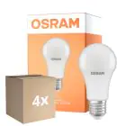 Voordeelpak 4x Osram LED Star Classic E27 Peer Mat 10W 1055lm - 827 Zeer Warm Wit | Lichtsensor - Vervangt 75W