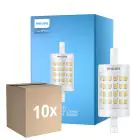 Voordeelpak 10x Philips CorePro LED R7S Linear 78mm Helder 7W 1000lm - 840 Koel Wit | Vervangt 60W