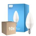 Voordeelpak 10x Philips Corepro LED Kaars E14 Mat 7W 806lm - 840 Koel Wit | Vervangt 60W