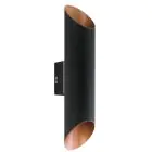 Eglo Wandlamp Agolada Buitenverlichting Verzinkt Staal Zwart Koper Up & Down 7.4W 660lm - 830 Warm Wit