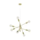 Eglo Hanglamp Gradoli 1 Staal Goud | IP20 - Geschikt voor 8x E27 