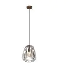 Eglo Hanglamp Espinal Staal Brons | IP20 - Geschikt voor 1x E27 