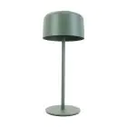 Eglo Tafellamp Roccanova Solar Staal Groen 2W 270lm - 830 Warm Wit | IP44 - Aanraak dimbaar - USB-C